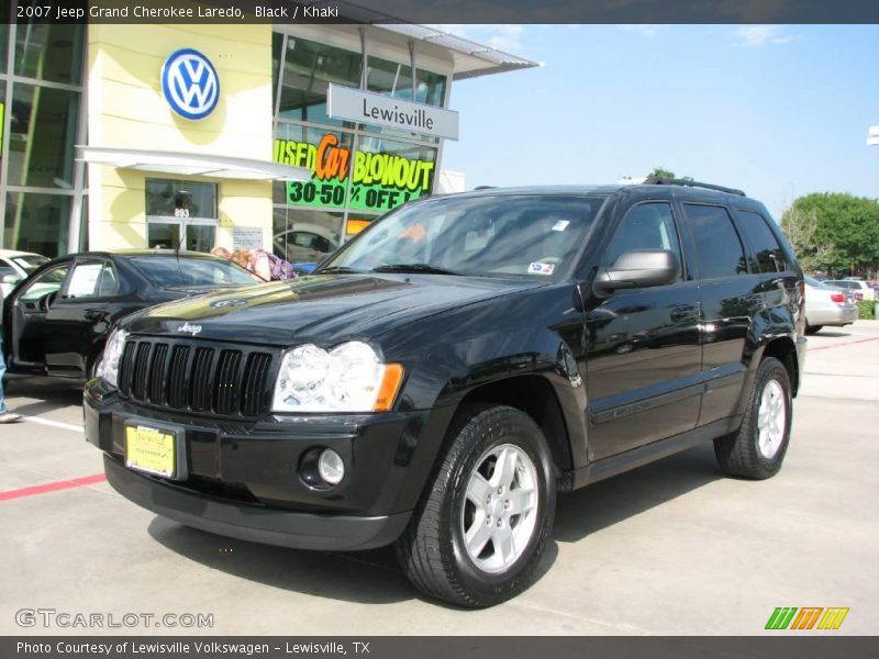 Black / Khaki 2007 Jeep Grand Cherokee Laredo