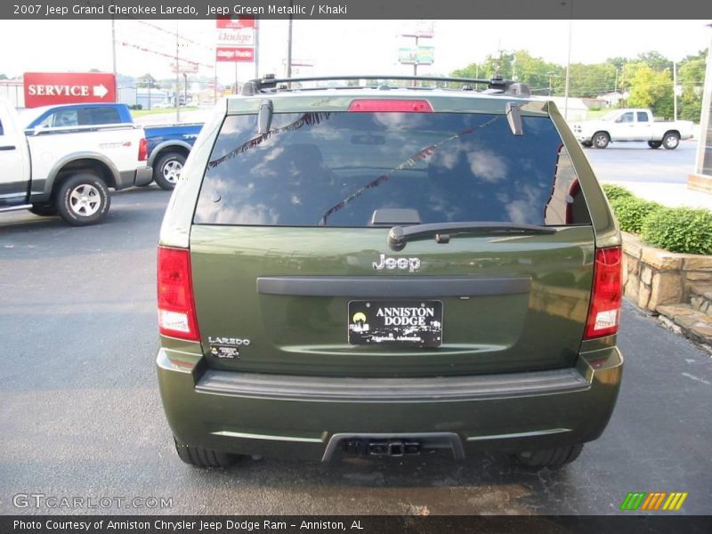 Jeep Green Metallic / Khaki 2007 Jeep Grand Cherokee Laredo