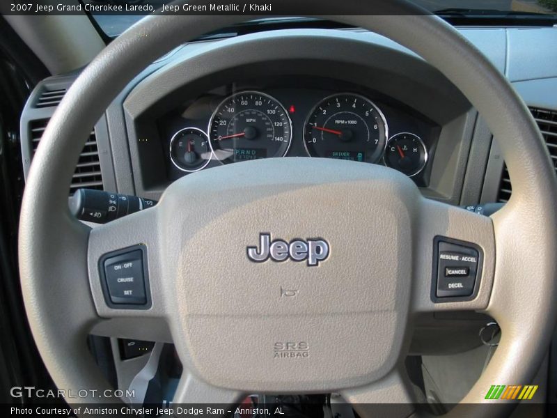 Jeep Green Metallic / Khaki 2007 Jeep Grand Cherokee Laredo