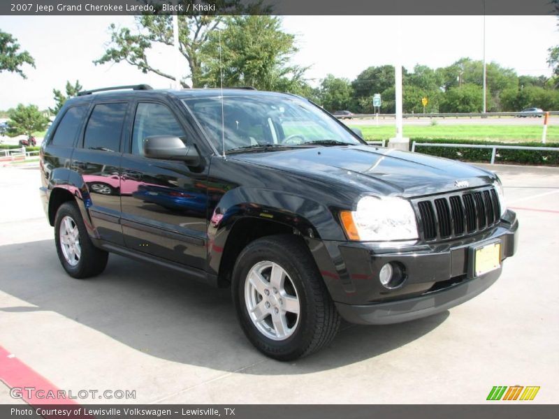 Black / Khaki 2007 Jeep Grand Cherokee Laredo