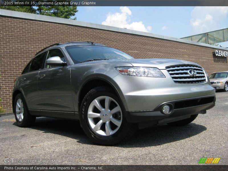 Diamond Graphite Gray / Graphite 2005 Infiniti FX 35