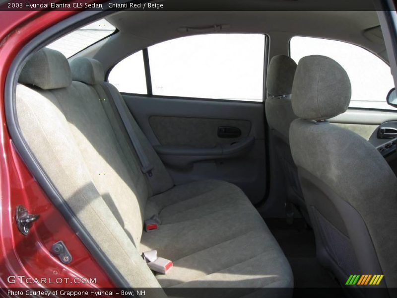 Chianti Red / Beige 2003 Hyundai Elantra GLS Sedan