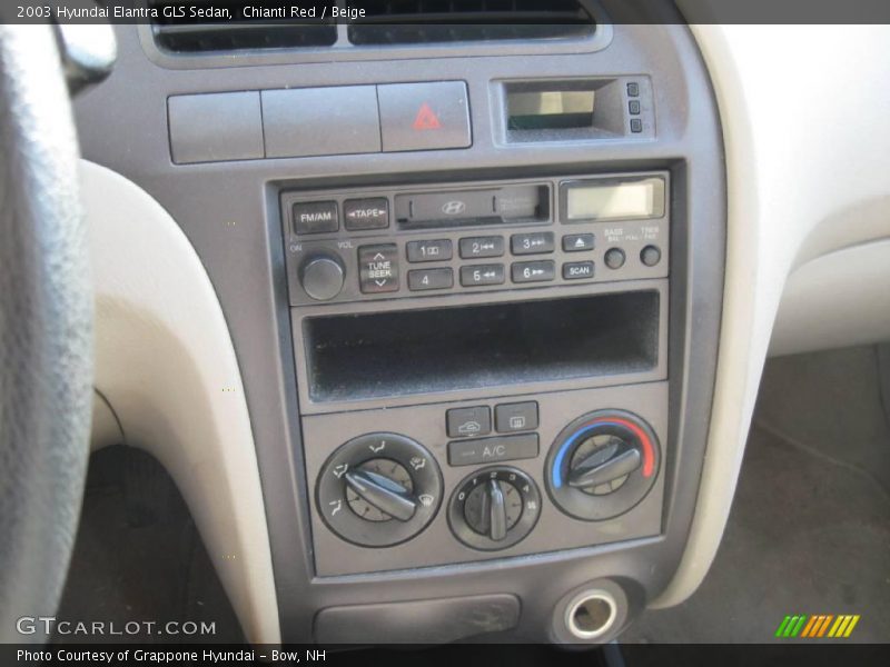 Chianti Red / Beige 2003 Hyundai Elantra GLS Sedan