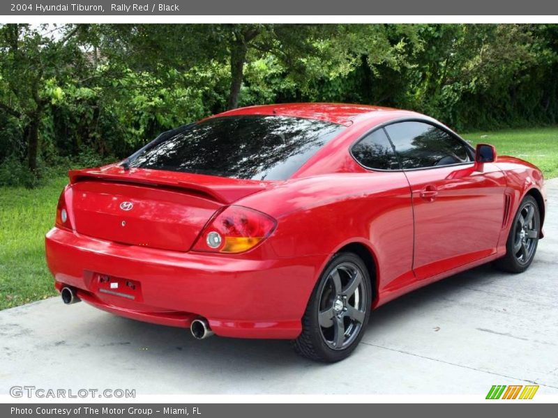 Rally Red / Black 2004 Hyundai Tiburon