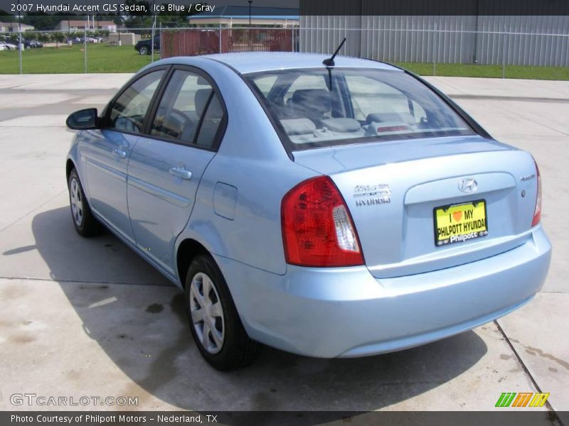 Ice Blue / Gray 2007 Hyundai Accent GLS Sedan