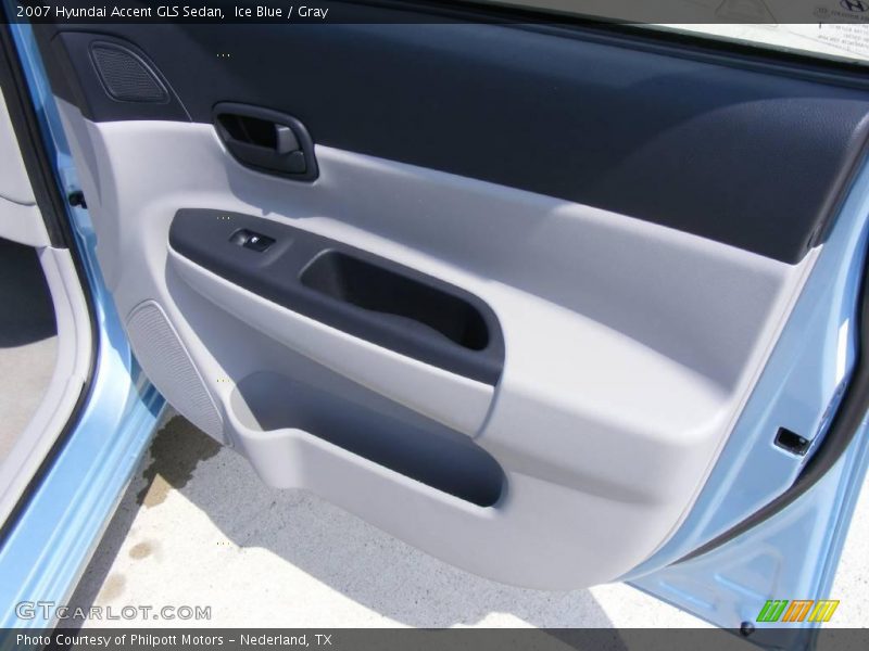Ice Blue / Gray 2007 Hyundai Accent GLS Sedan