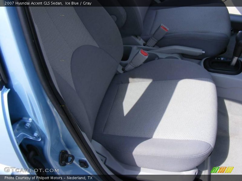 Ice Blue / Gray 2007 Hyundai Accent GLS Sedan