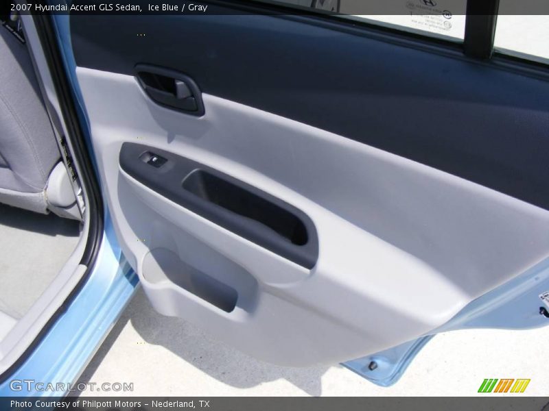 Ice Blue / Gray 2007 Hyundai Accent GLS Sedan