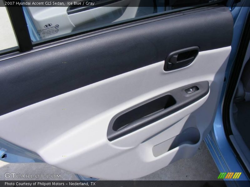 Ice Blue / Gray 2007 Hyundai Accent GLS Sedan