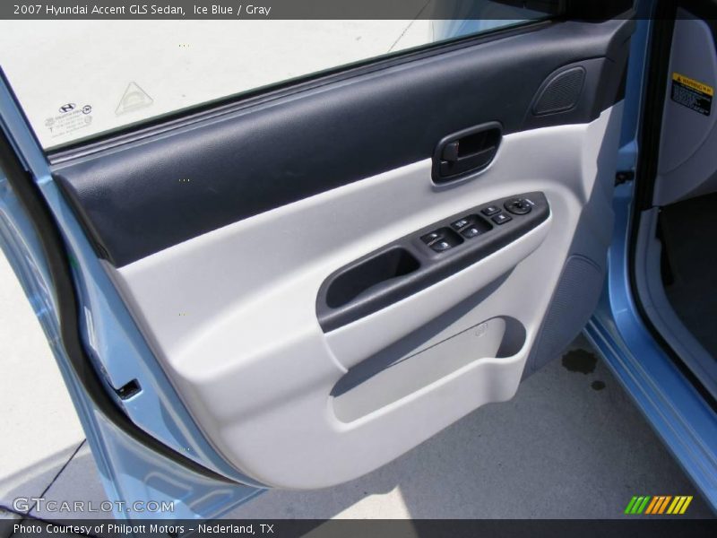 Ice Blue / Gray 2007 Hyundai Accent GLS Sedan