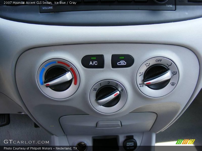 Ice Blue / Gray 2007 Hyundai Accent GLS Sedan