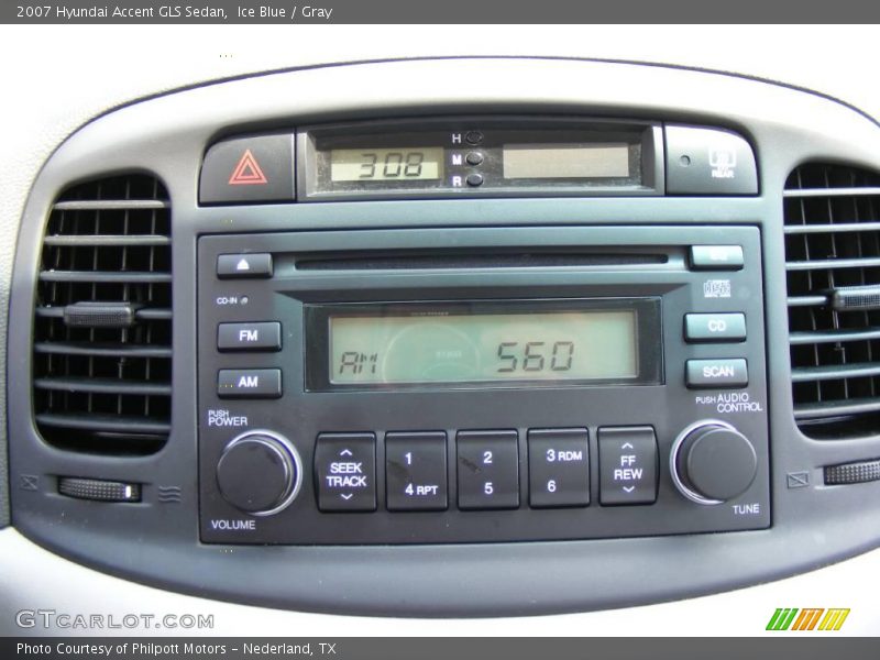 Ice Blue / Gray 2007 Hyundai Accent GLS Sedan