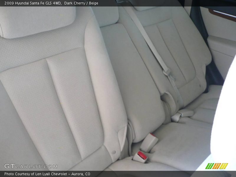 Dark Cherry / Beige 2009 Hyundai Santa Fe GLS 4WD