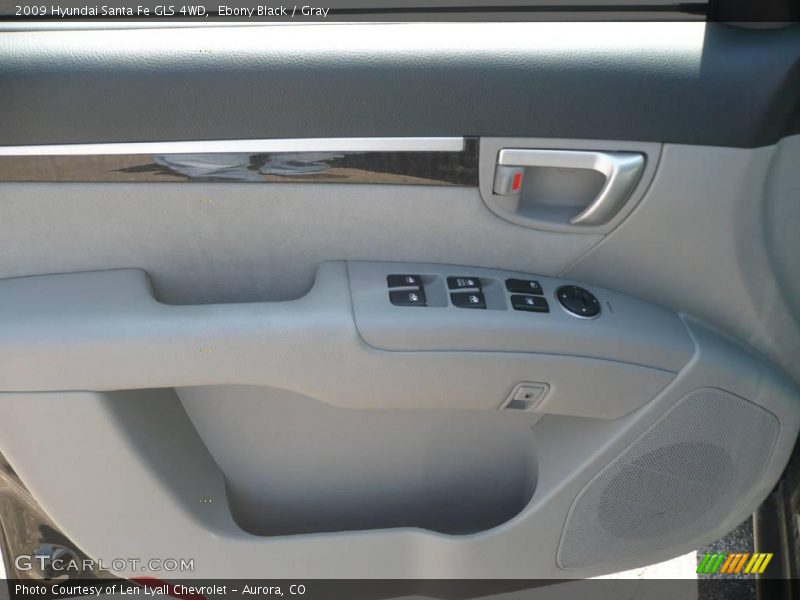 Ebony Black / Gray 2009 Hyundai Santa Fe GLS 4WD