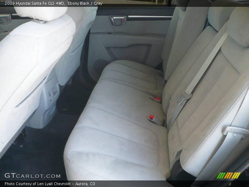 Ebony Black / Gray 2009 Hyundai Santa Fe GLS 4WD