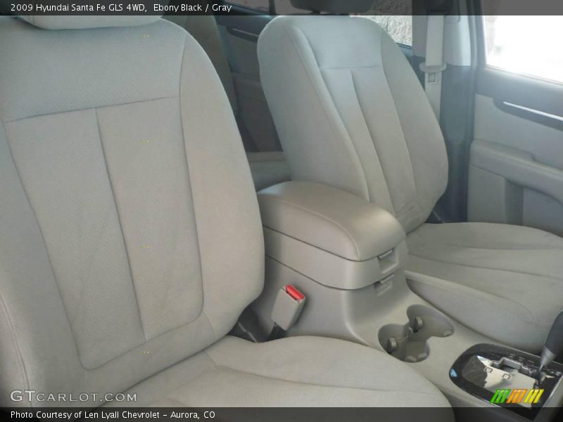 Ebony Black / Gray 2009 Hyundai Santa Fe GLS 4WD