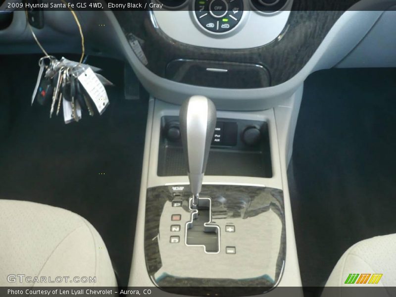 Ebony Black / Gray 2009 Hyundai Santa Fe GLS 4WD