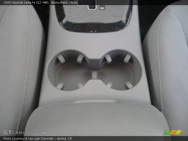 Ebony Black / Gray 2009 Hyundai Santa Fe GLS 4WD