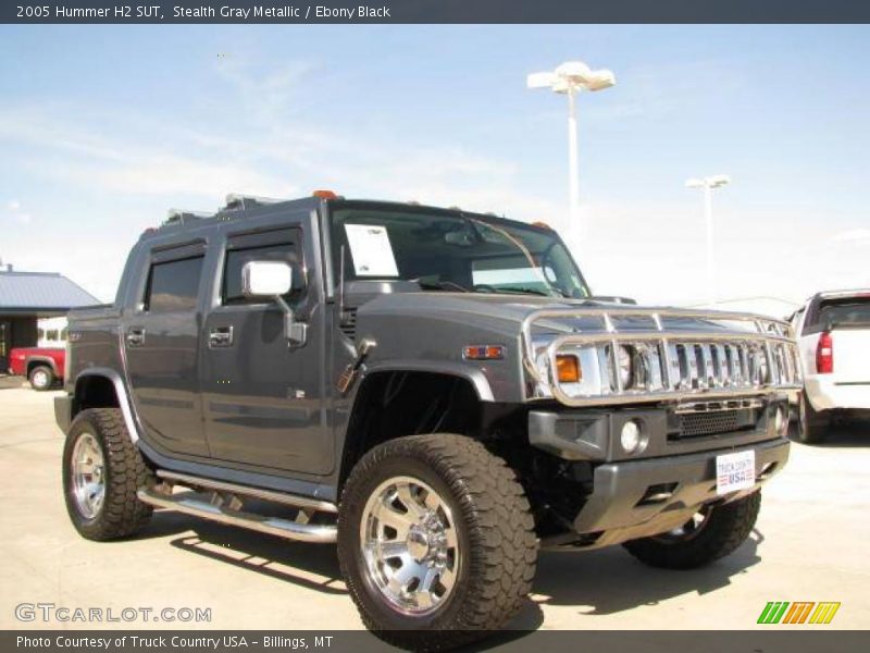 Stealth Gray Metallic / Ebony Black 2005 Hummer H2 SUT