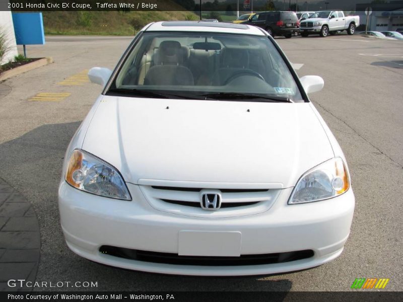 Taffeta White / Beige 2001 Honda Civic EX Coupe