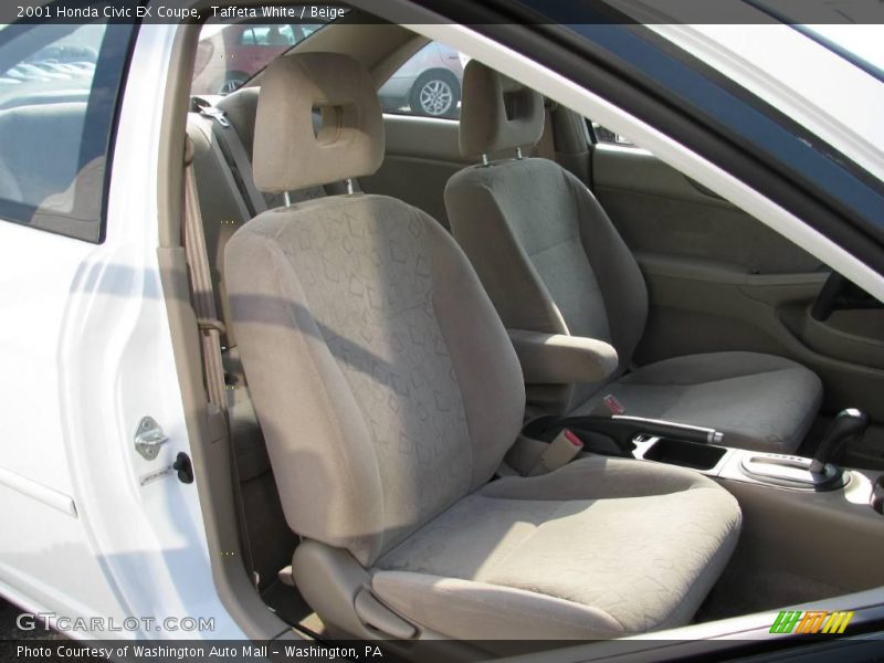 Taffeta White / Beige 2001 Honda Civic EX Coupe