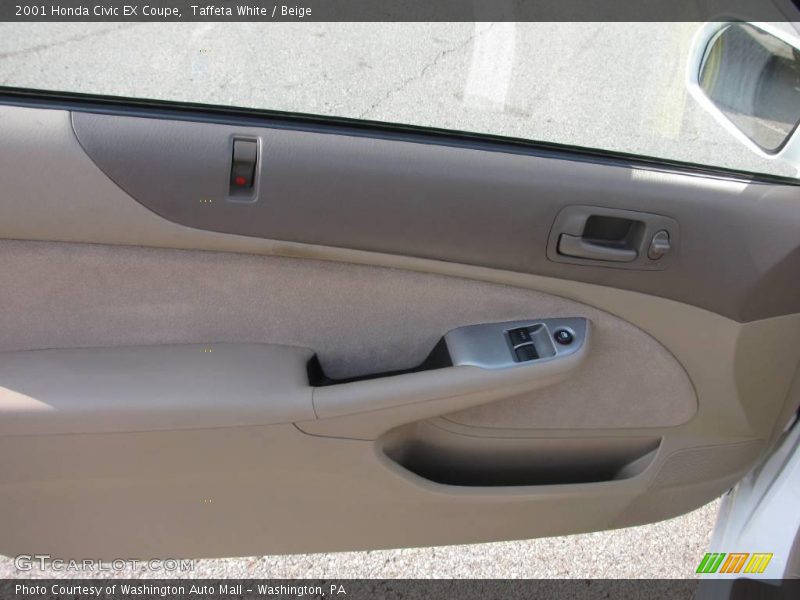 Taffeta White / Beige 2001 Honda Civic EX Coupe
