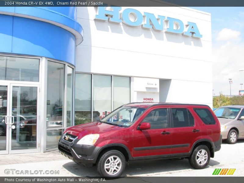 Chianti Red Pearl / Saddle 2004 Honda CR-V EX 4WD