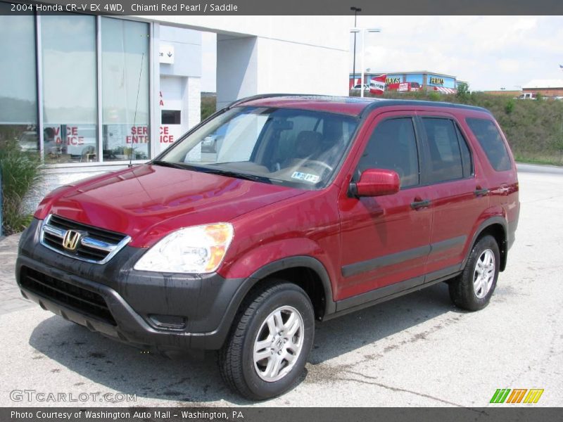 Chianti Red Pearl / Saddle 2004 Honda CR-V EX 4WD