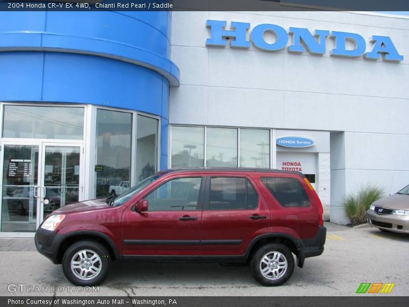 Chianti Red Pearl / Saddle 2004 Honda CR-V EX 4WD