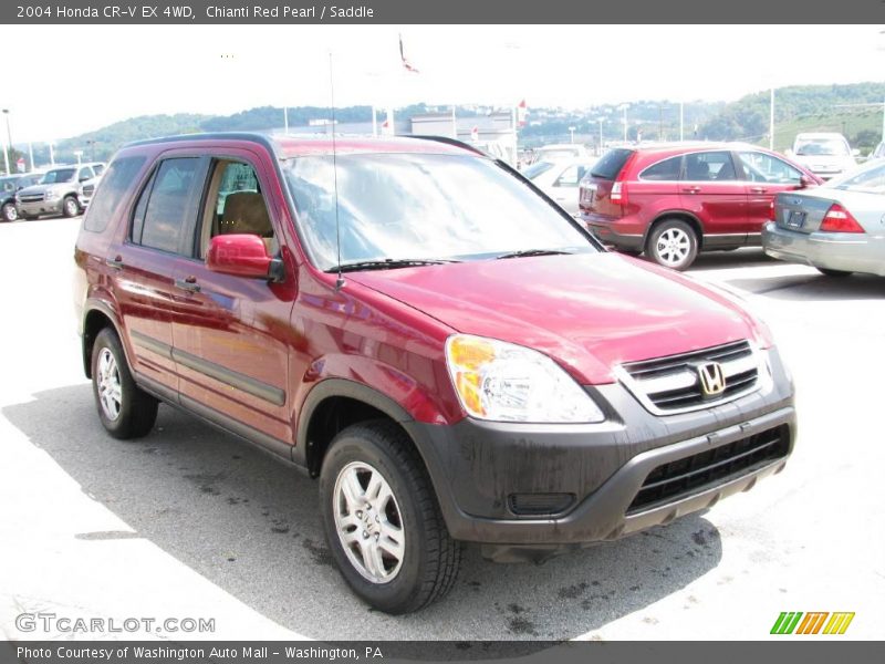 Chianti Red Pearl / Saddle 2004 Honda CR-V EX 4WD