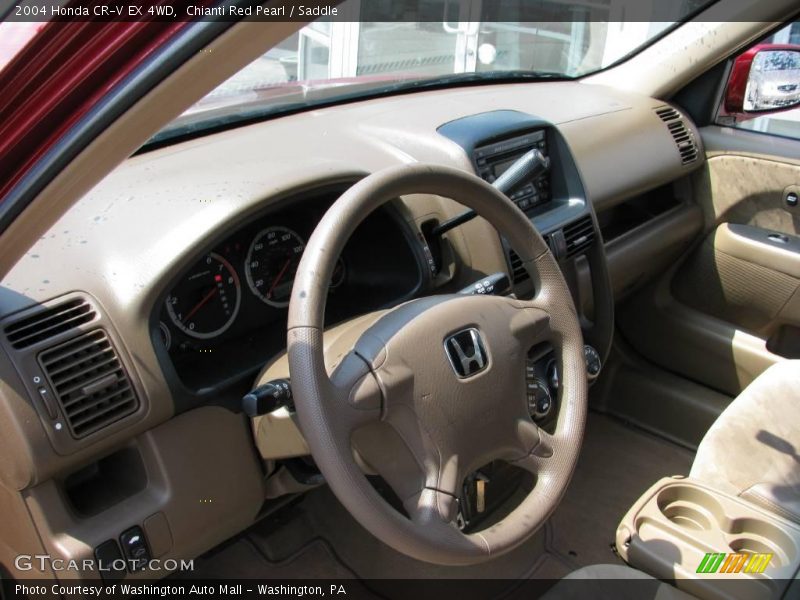 Chianti Red Pearl / Saddle 2004 Honda CR-V EX 4WD