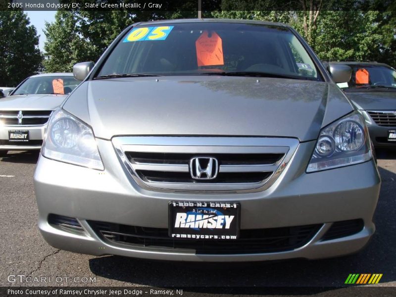 Slate Green Metallic / Gray 2005 Honda Odyssey EX
