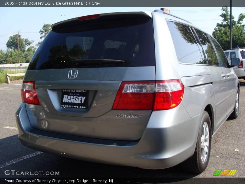 Slate Green Metallic / Gray 2005 Honda Odyssey EX