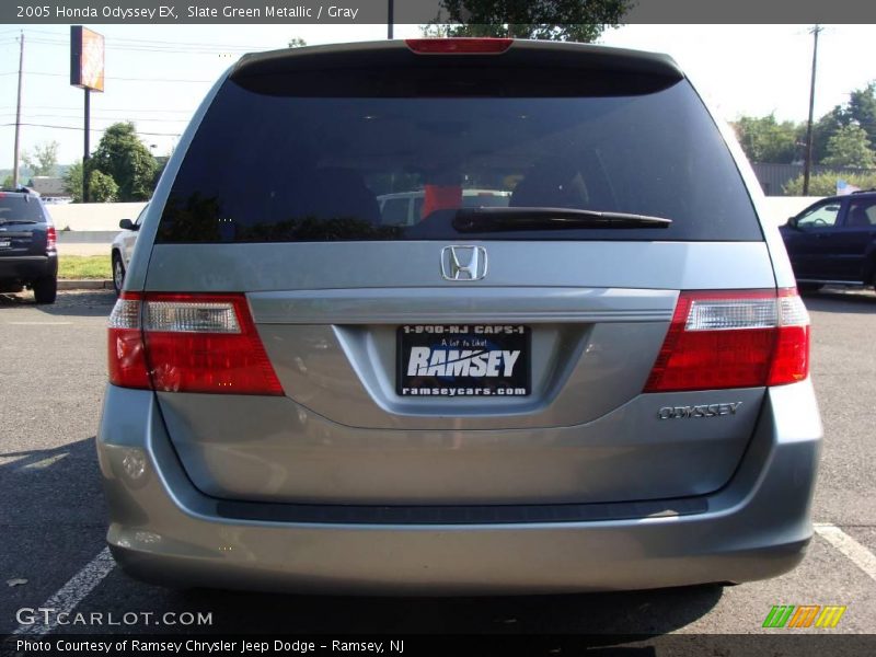 Slate Green Metallic / Gray 2005 Honda Odyssey EX