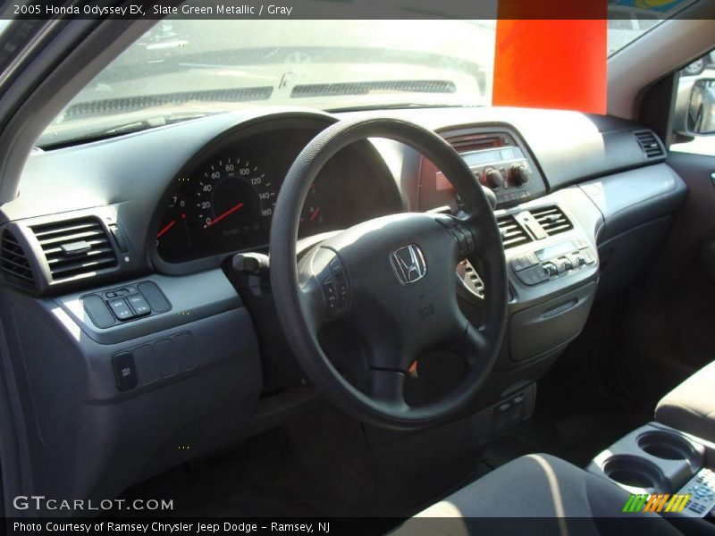 Slate Green Metallic / Gray 2005 Honda Odyssey EX
