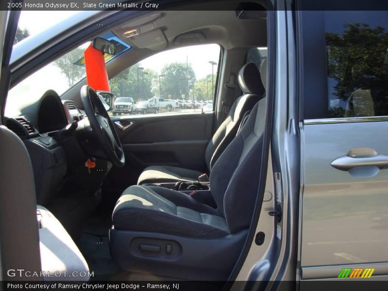 Slate Green Metallic / Gray 2005 Honda Odyssey EX
