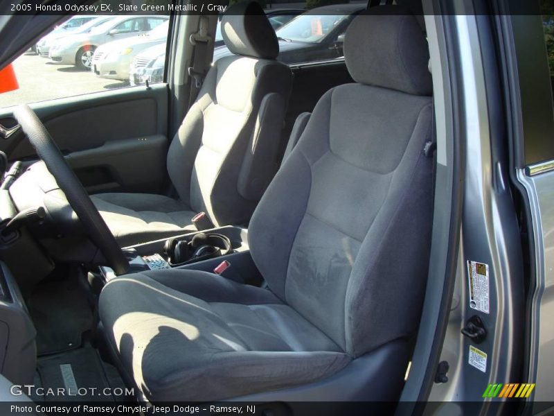 Slate Green Metallic / Gray 2005 Honda Odyssey EX