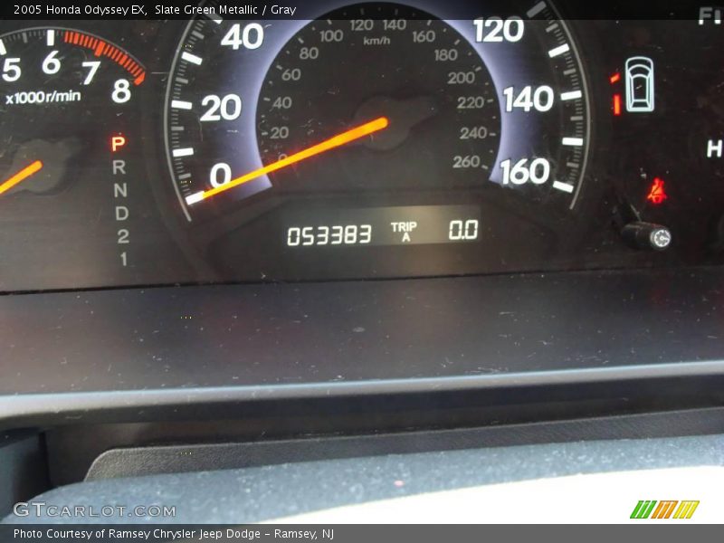 Slate Green Metallic / Gray 2005 Honda Odyssey EX