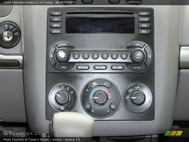 White / Gray 2004 Chevrolet Malibu LS V6 Sedan
