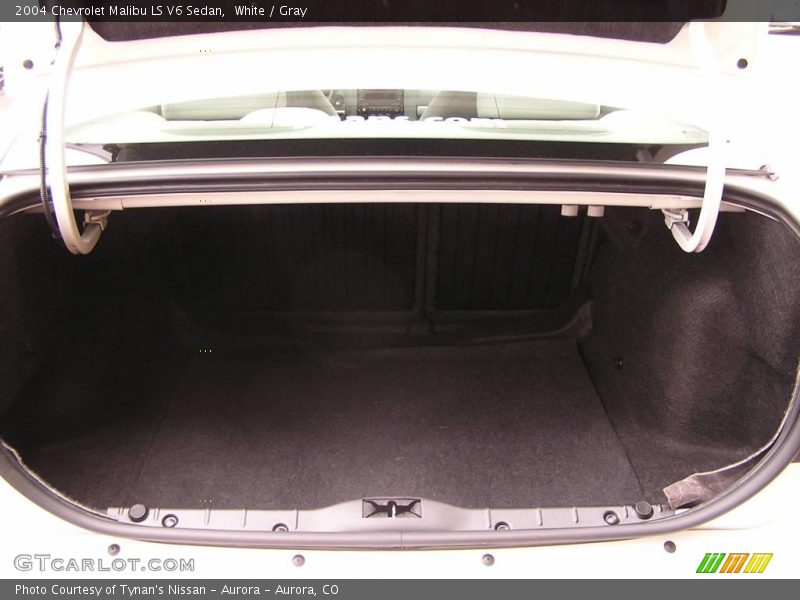 White / Gray 2004 Chevrolet Malibu LS V6 Sedan
