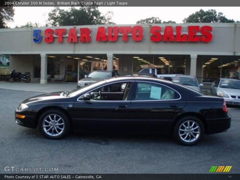 Brilliant Black Crystal Pearl / Light Taupe 2004 Chrysler 300 M Sedan
