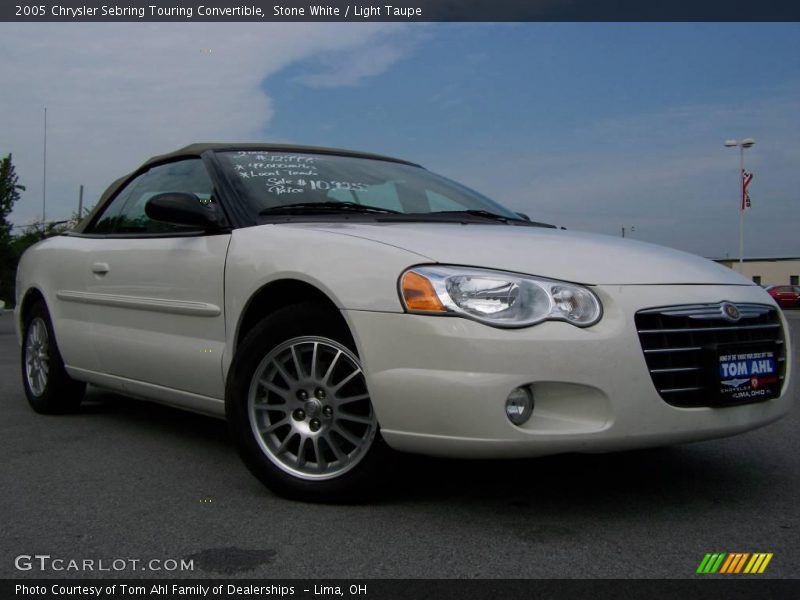 Stone White / Light Taupe 2005 Chrysler Sebring Touring Convertible