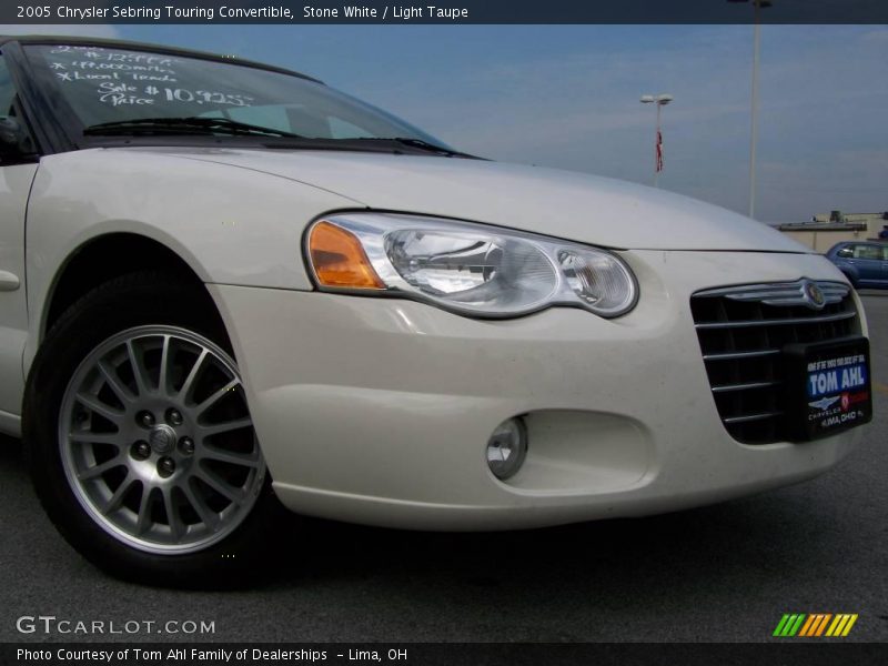 Stone White / Light Taupe 2005 Chrysler Sebring Touring Convertible