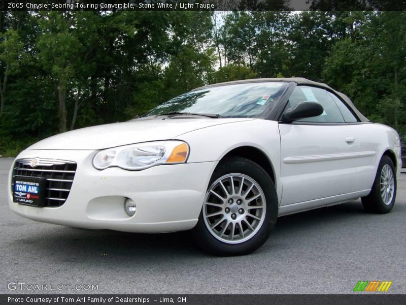 Stone White / Light Taupe 2005 Chrysler Sebring Touring Convertible