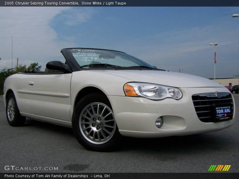 Stone White / Light Taupe 2005 Chrysler Sebring Touring Convertible