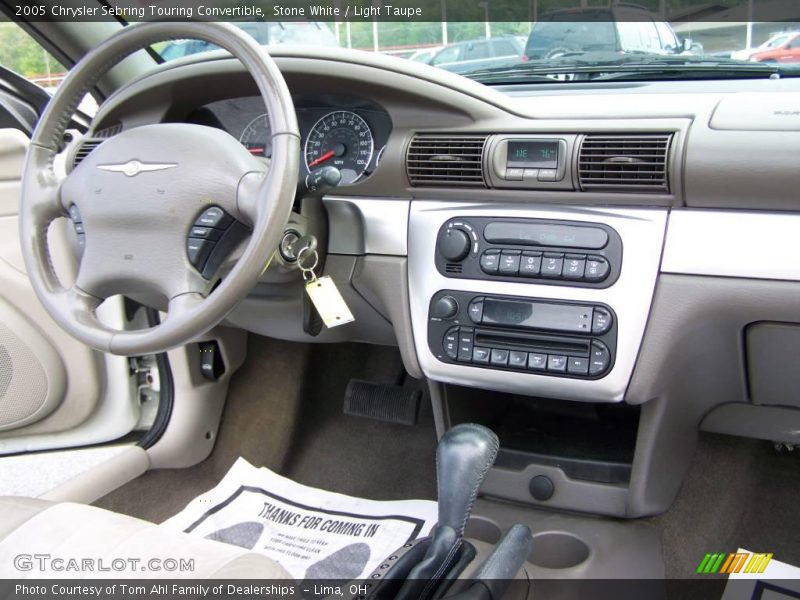 Stone White / Light Taupe 2005 Chrysler Sebring Touring Convertible