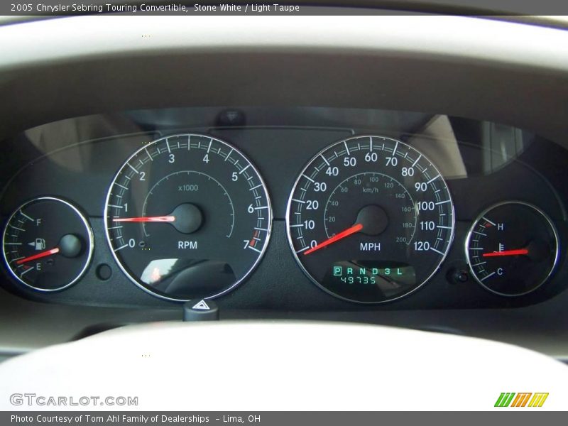 Stone White / Light Taupe 2005 Chrysler Sebring Touring Convertible