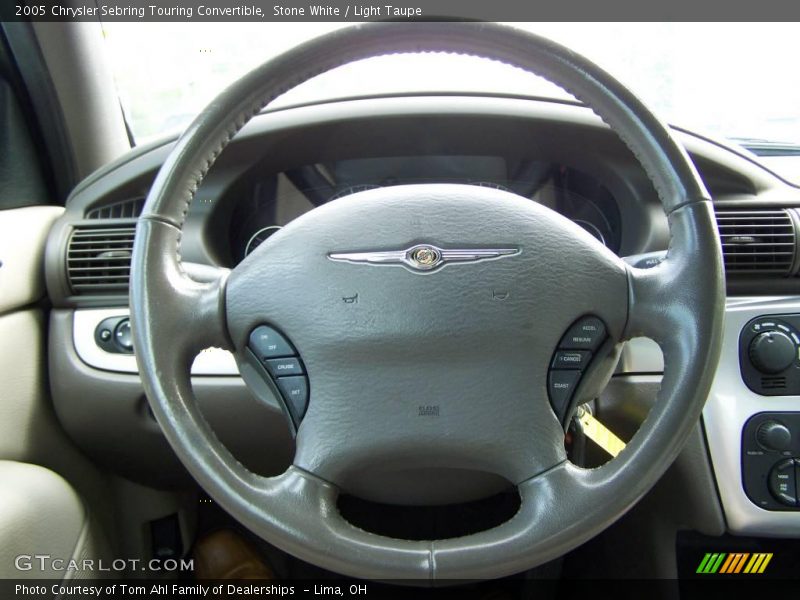 Stone White / Light Taupe 2005 Chrysler Sebring Touring Convertible