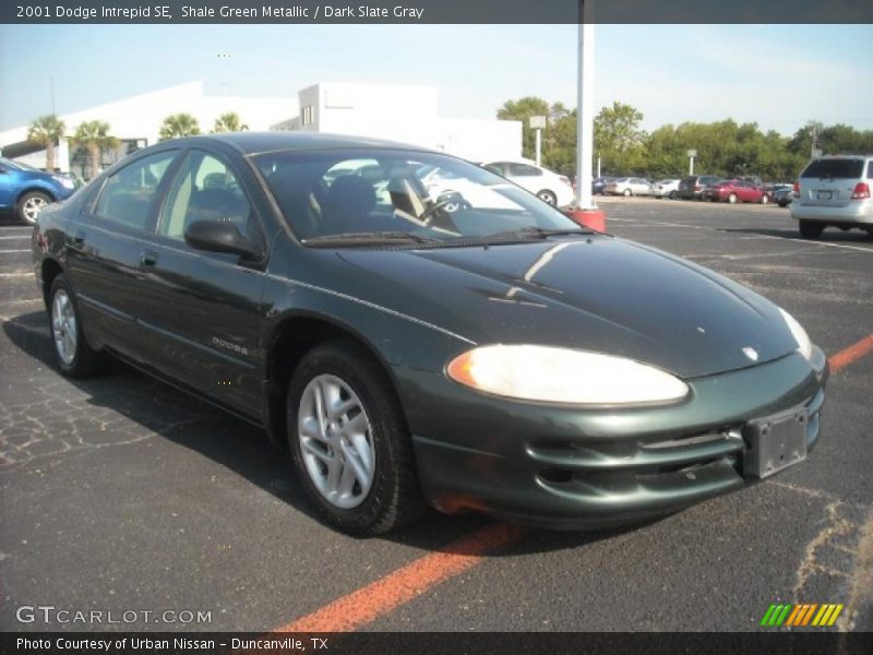 Shale Green Metallic / Dark Slate Gray 2001 Dodge Intrepid SE