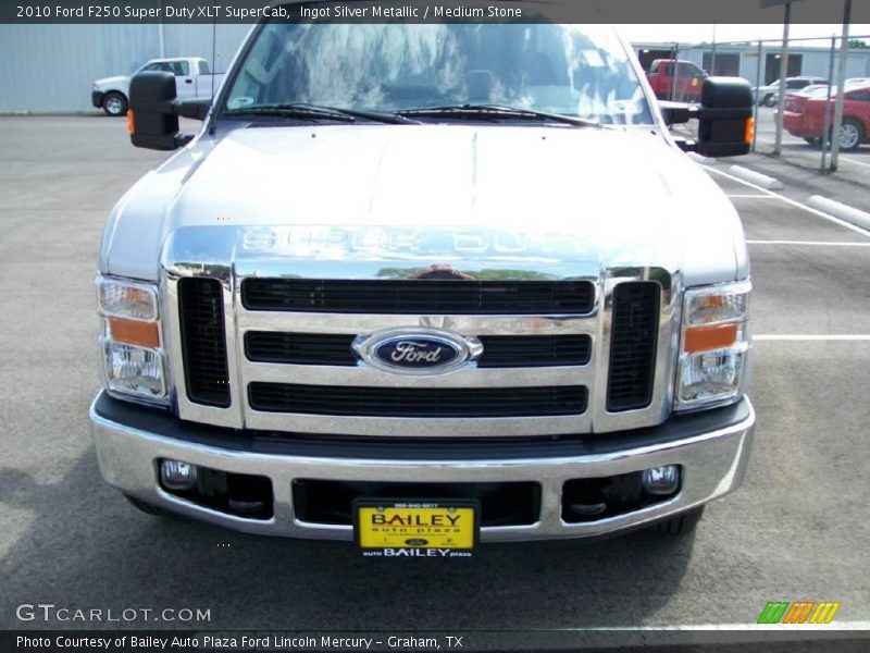 Ingot Silver Metallic / Medium Stone 2010 Ford F250 Super Duty XLT SuperCab